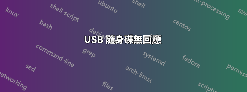 USB 隨身碟無回應