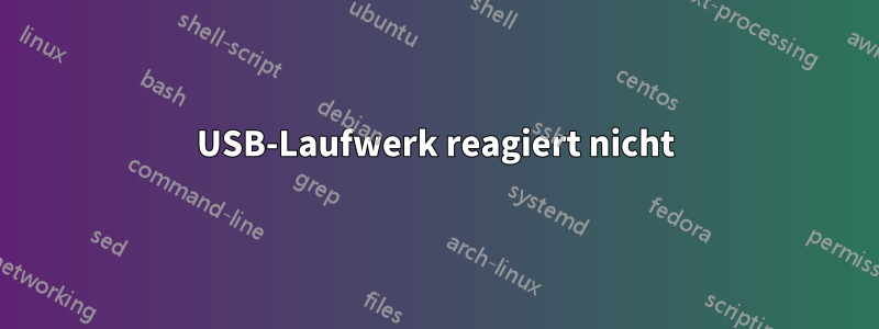 USB-Laufwerk reagiert nicht