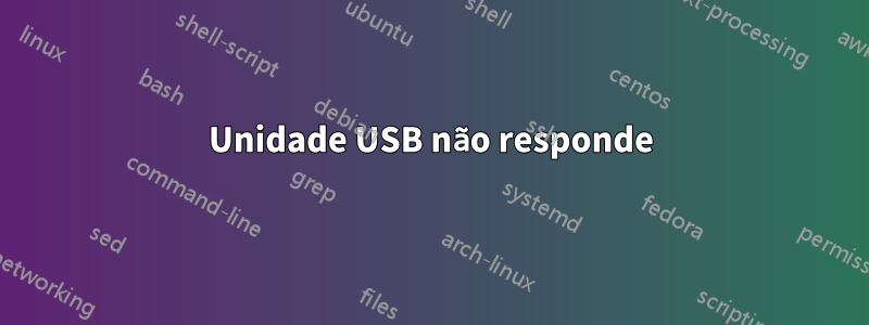 Unidade USB não responde