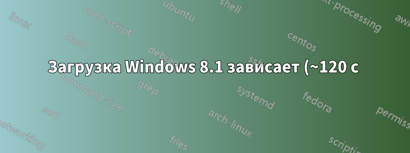Загрузка Windows 8.1 зависает (~120 с) на этапе «Инициализация сеанса»
