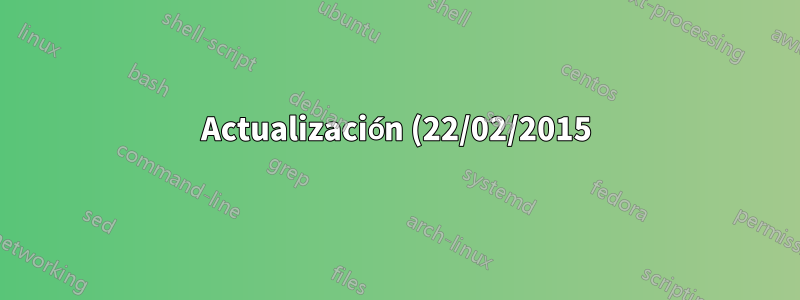 Actualización (22/02/2015):