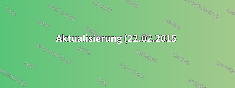 Aktualisierung (22.02.2015):