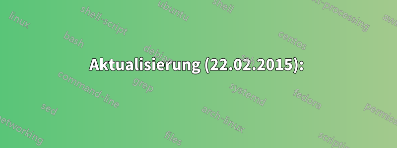 Aktualisierung (22.02.2015):