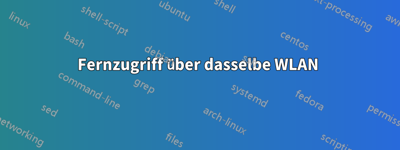 Fernzugriff über dasselbe WLAN
