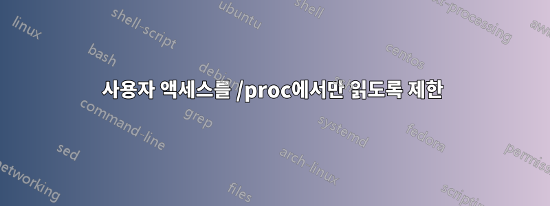 사용자 액세스를 /proc에서만 읽도록 제한