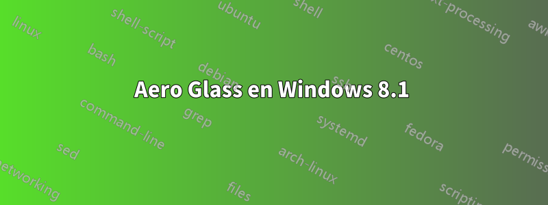 Aero Glass en Windows 8.1
