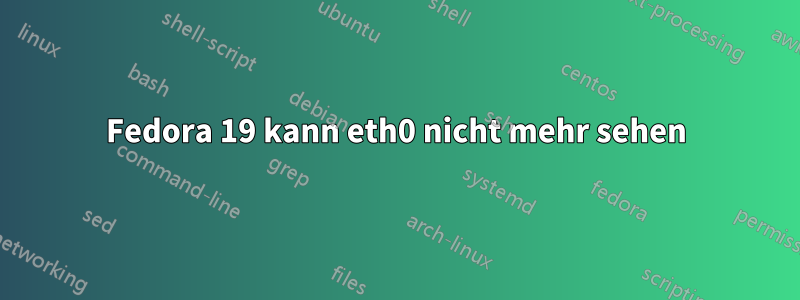 Fedora 19 kann eth0 nicht mehr sehen