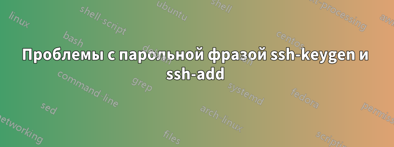 Проблемы с парольной фразой ssh-keygen и ssh-add