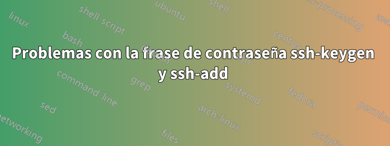 Problemas con la frase de contraseña ssh-keygen y ssh-add
