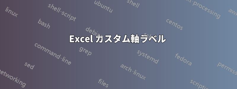 Excel カスタム軸ラベル
