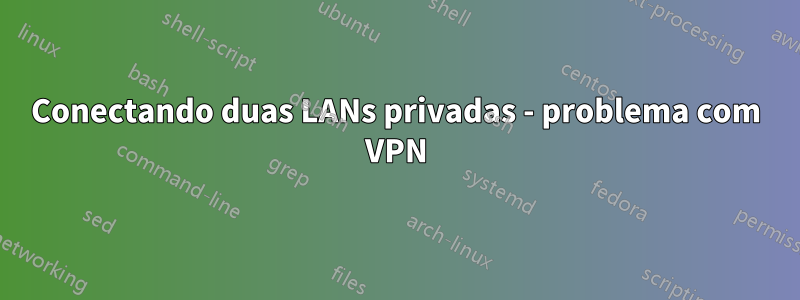 Conectando duas LANs privadas - problema com VPN
