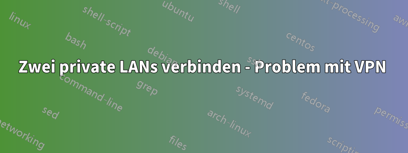 Zwei private LANs verbinden - Problem mit VPN