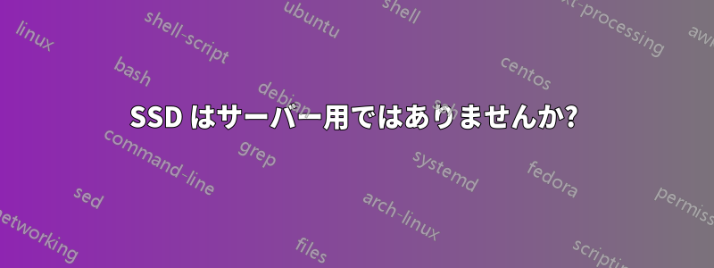 SSD はサーバー用ではありませんか?