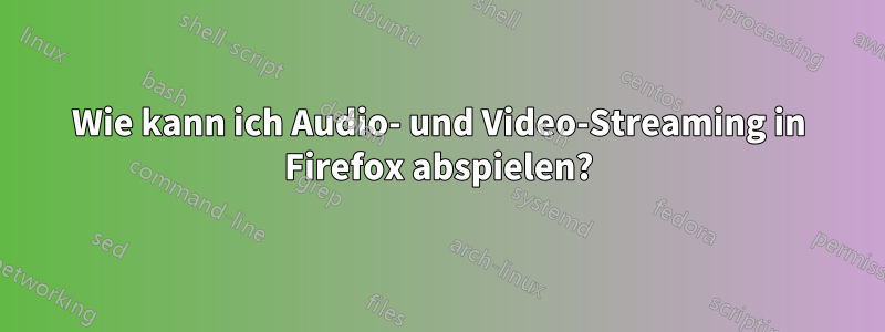 Wie kann ich Audio- und Video-Streaming in Firefox abspielen?