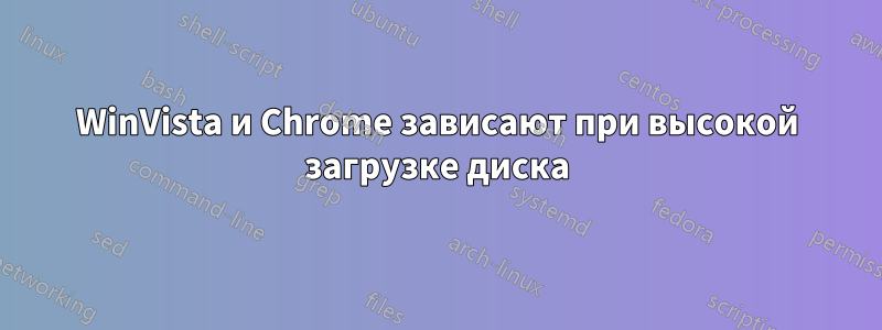 WinVista и Chrome зависают при высокой загрузке диска