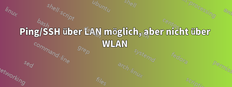 Ping/SSH über LAN möglich, aber nicht über WLAN