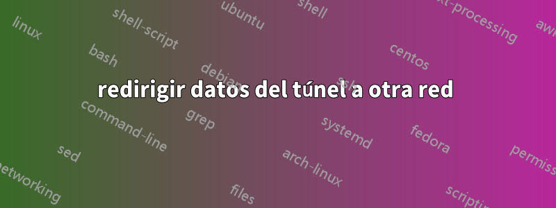 redirigir datos del túnel a otra red