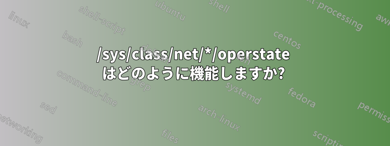 /sys/class/net/*/operstate はどのように機能しますか?