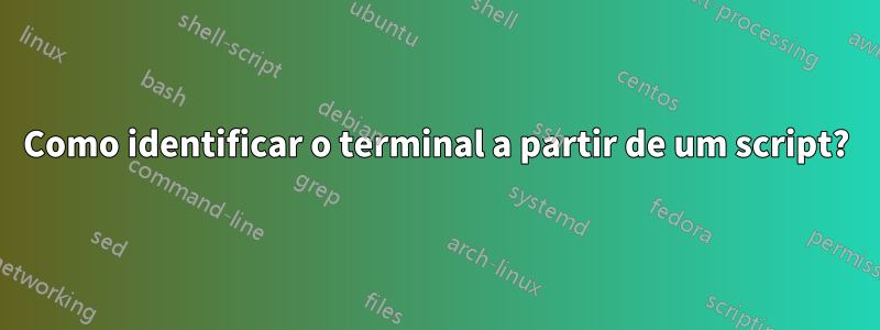 Como identificar o terminal a partir de um script?