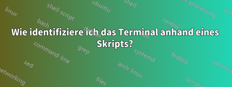 Wie identifiziere ich das Terminal anhand eines Skripts?