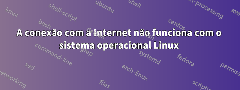 A conexão com a Internet não funciona com o sistema operacional Linux