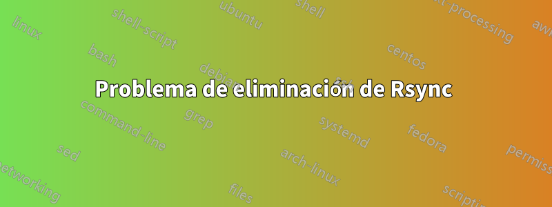 Problema de eliminación de Rsync