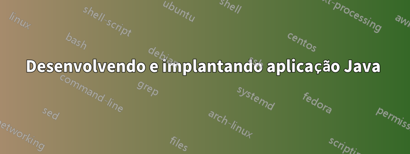 Desenvolvendo e implantando aplicação Java