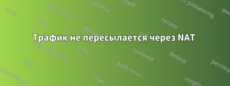 Трафик не пересылается через NAT