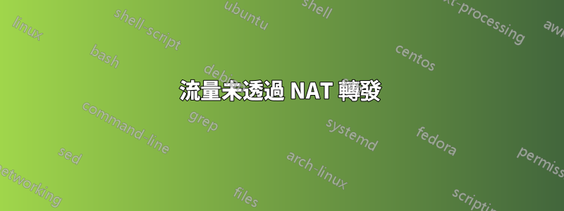 流量未透過 NAT 轉發