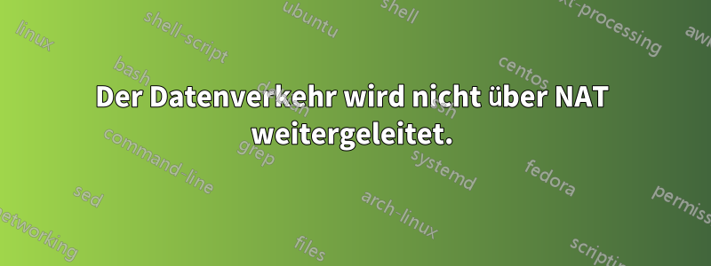 Der Datenverkehr wird nicht über NAT weitergeleitet.