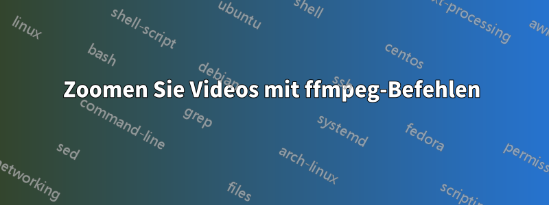 Zoomen Sie Videos mit ffmpeg-Befehlen