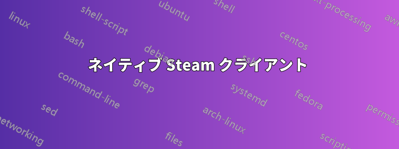 ネイティブ Steam クライアント