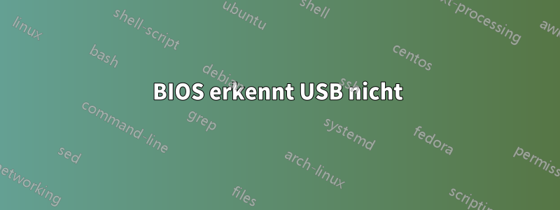 BIOS erkennt USB nicht