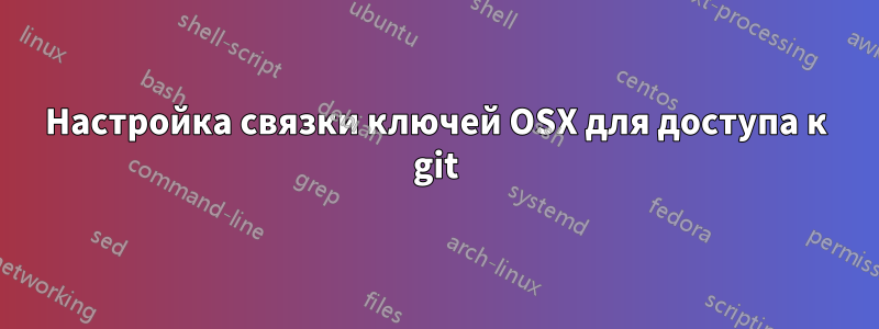 Настройка связки ключей OSX для доступа к git