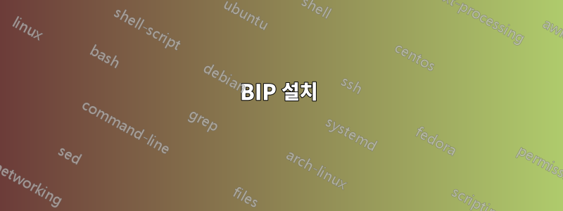 BIP 설치