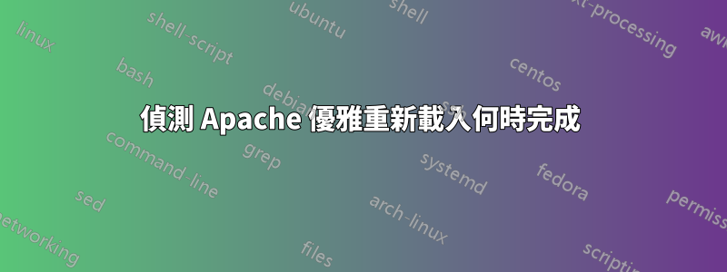 偵測 Apache 優雅重新載入何時完成