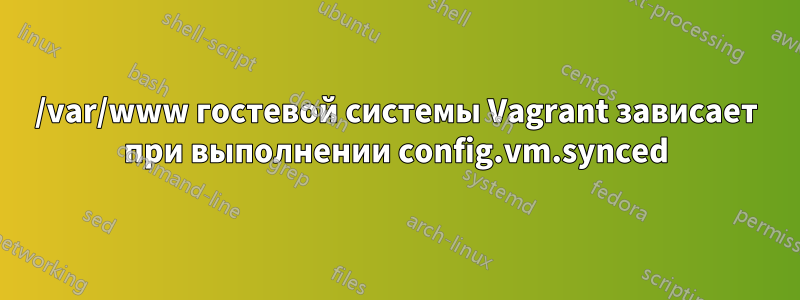 /var/www гостевой системы Vagrant зависает при выполнении config.vm.synced