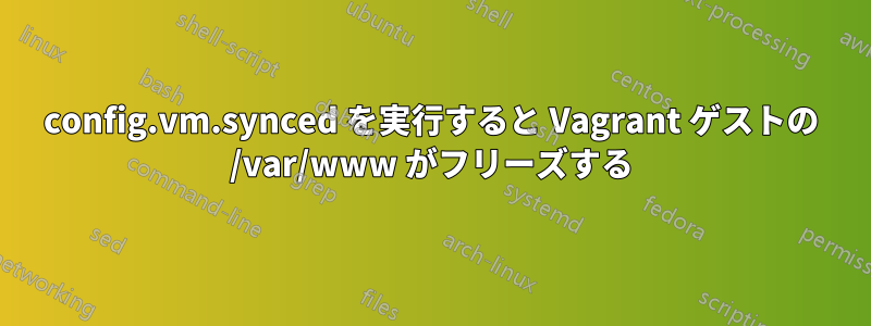 config.vm.synced を実行すると Vagrant ゲストの /var/www がフリーズする