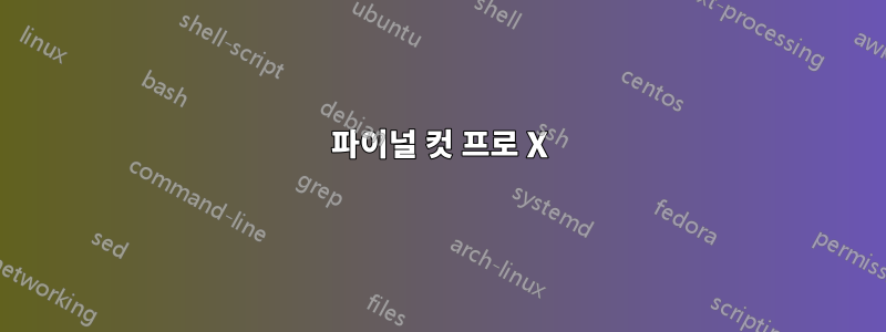 파이널 컷 프로 X