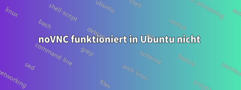 noVNC funktioniert in Ubuntu nicht