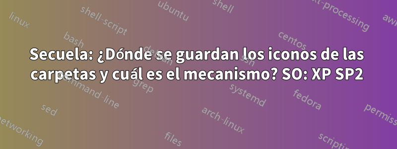 Secuela: ¿Dónde se guardan los iconos de las carpetas y cuál es el mecanismo? SO: XP SP2