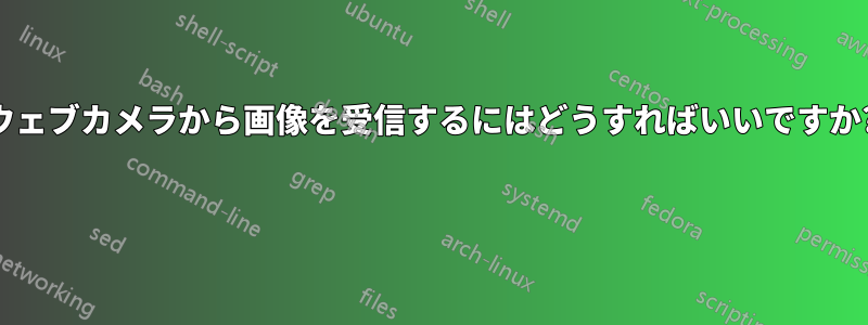 ウェブカメラから画像を受信するにはどうすればいいですか? 