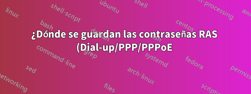 ¿Dónde se guardan las contraseñas RAS (Dial-up/PPP/PPPoE) en Windows?