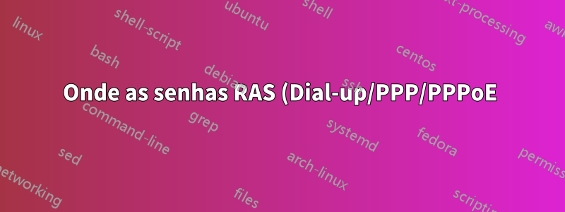 Onde as senhas RAS (Dial-up/PPP/PPPoE) são salvas no Windows?
