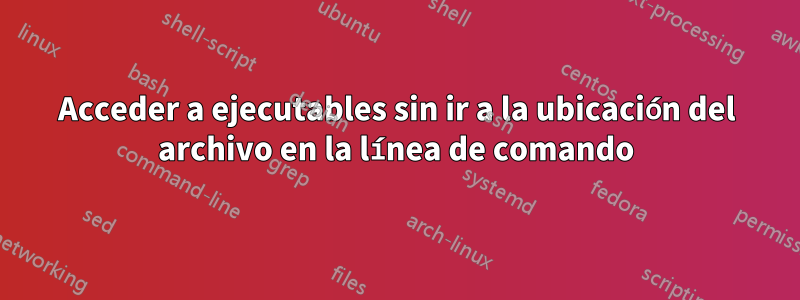 Acceder a ejecutables sin ir a la ubicación del archivo en la línea de comando