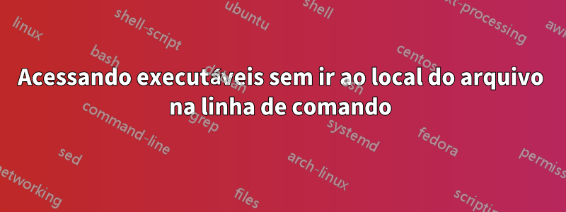Acessando executáveis ​​sem ir ao local do arquivo na linha de comando