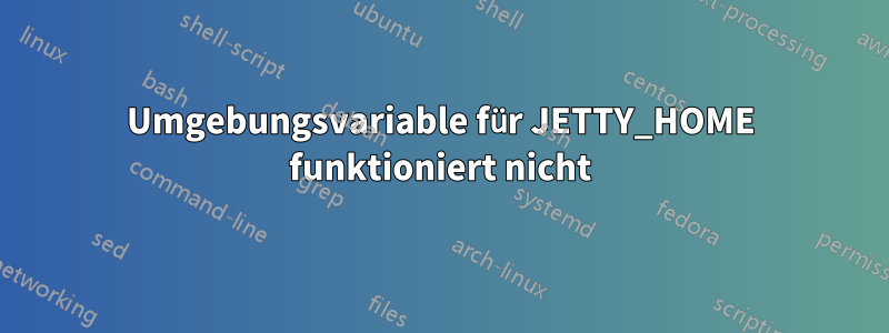 Umgebungsvariable für JETTY_HOME funktioniert nicht