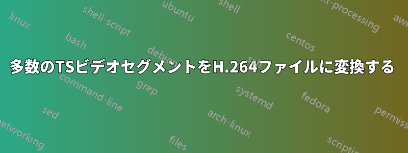 多数のTSビデオセグメントをH.264ファイルに変換する