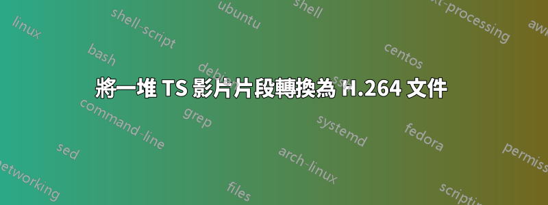 將一堆 TS 影片片段轉換為 H.264 文件