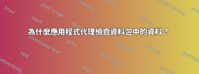 為什麼應用程式代理檢查資料包中的資料?